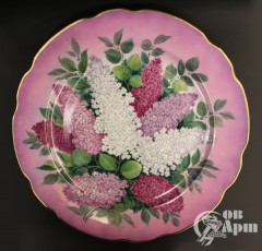 Декоративная тарелка "Сирень"